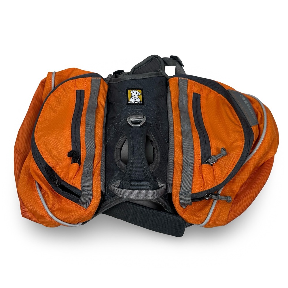 Ruffwear Approach Dog Pack Hiking Backpack Harness Orange Gray XS Extra Small
